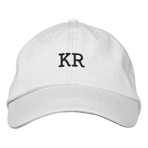 KR Letter Dashing Stunning_Handsome Adorable_Hat Embroidered Baseball Cap
