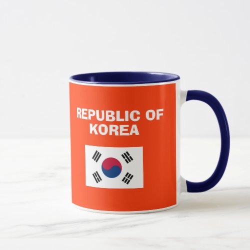 KR South Korea Country Code Mug