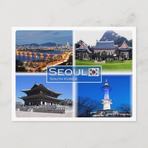 KR South Korea _ Seoul _ Postcard