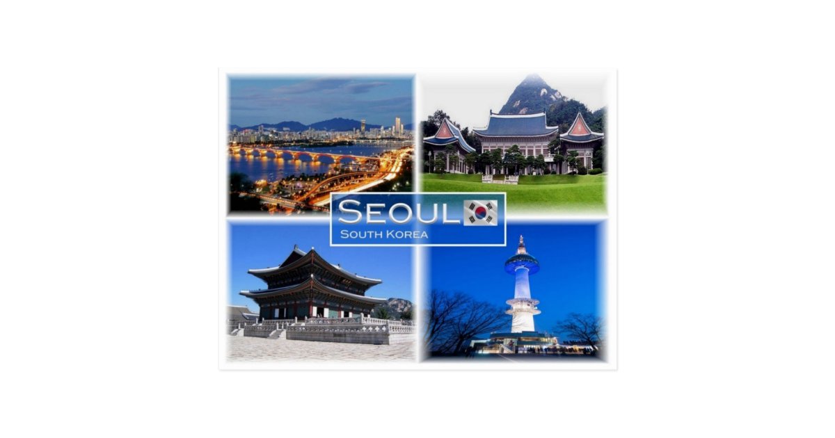 KR South Korea Seoul Postcard