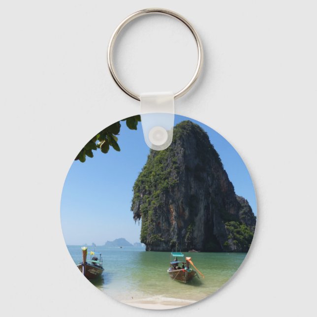 Krabi beach, Thailand. Keychain (Front)