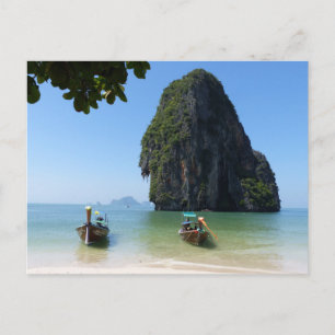 Krabi beach, Thailand. Postcard