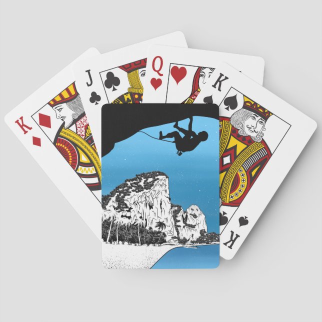 Krabi Rock Climbing Thailand Poker Cards (Back)