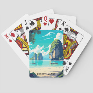 Krabi Thailand Beach Paradise Travel Poker Cards