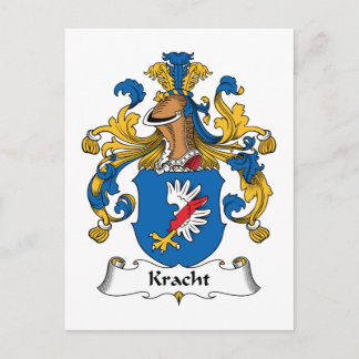 Kracht Family Crest Postcard