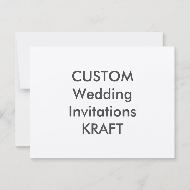 KRAFT 100lb 5.5" x 4.25" Wedding Invitations (Front)