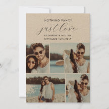 Kraft 4 Photo Collage Nothing Fancy Just Love