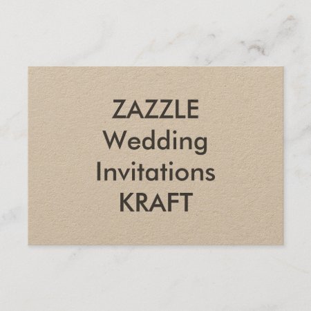 Kraft 5” X 3.5" Wedding Invitations