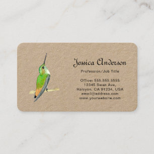 Kraft Allen's Hummingbirds Business Card