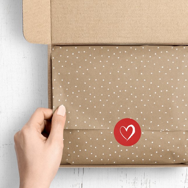 Kraft and White Snowy Dots Tissue Paper (Creator Uploaded)