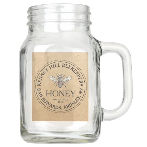 Kraft Apiary Honey Jar Beekeeper Mason Jar