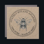 Kraft APIARY MAGNET 100% PURE MADE BY BEES Honey<br><div class="desc">Simulated Kraft Logo with vintage honeybee</div>