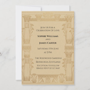 Kraft Botanical Wedding Invitation