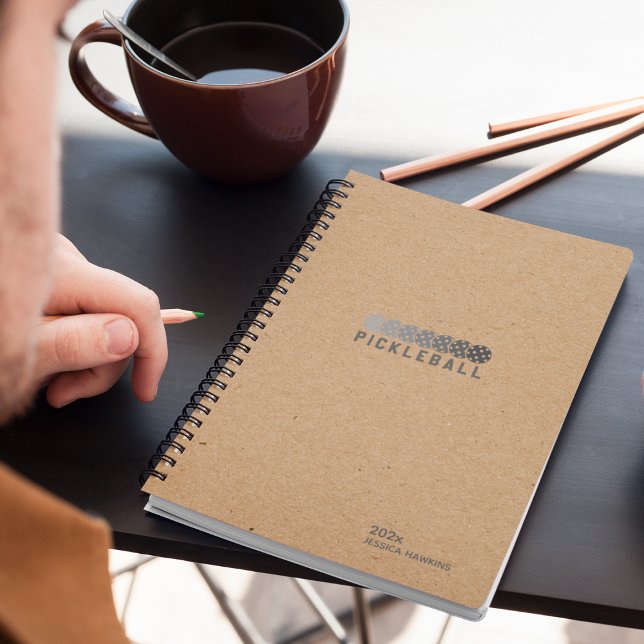 Kraft Brown Pickleball Personal Weekly Planner (Creator Uploaded)
