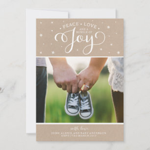 Kraft Christmas Pregnancy Announcement Card