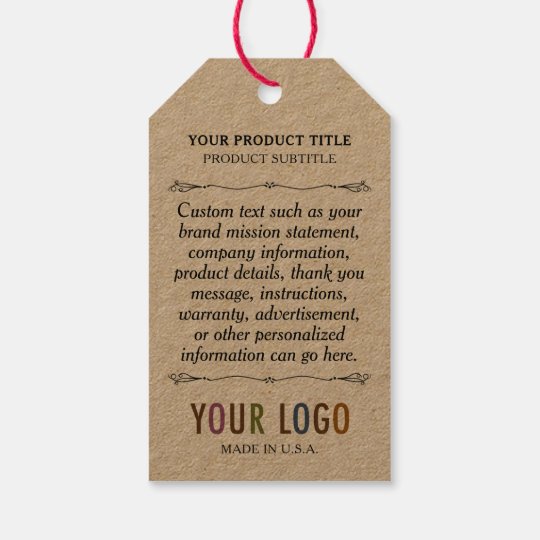 custom paper tags