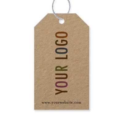 Kraft Custom Printed Retail Hang Tags with String | Zazzle