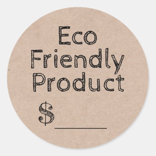 Kraft Eco Friendly Product Price Tag