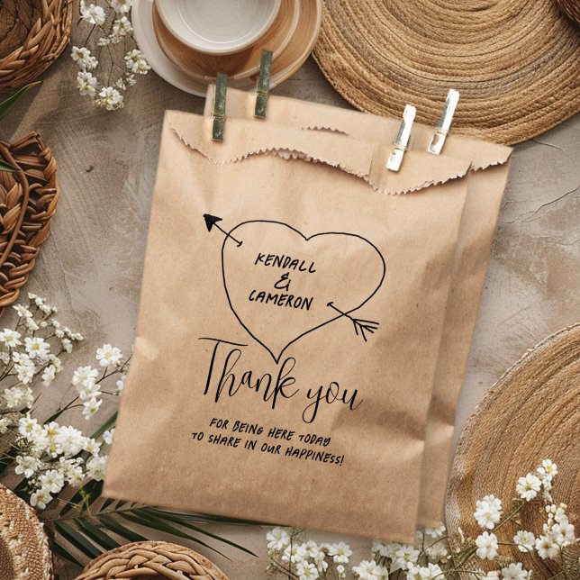 Kraft Favor Bag Thank You Message (Creator Uploaded)