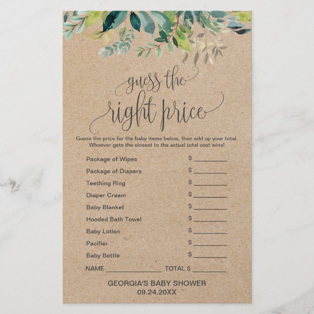 Kraft Foliage What's In Your Phone (Front)