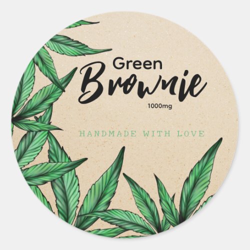 Kraft Green Brownie Edibles label