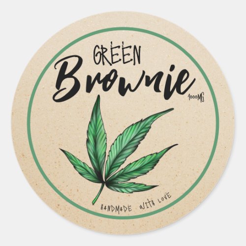 Kraft Green Brownie Edibles label