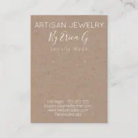 Blush Pink Arch Business Earring Display Card