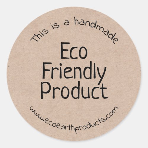 Kraft Handmade Eco Friendly Product Labels