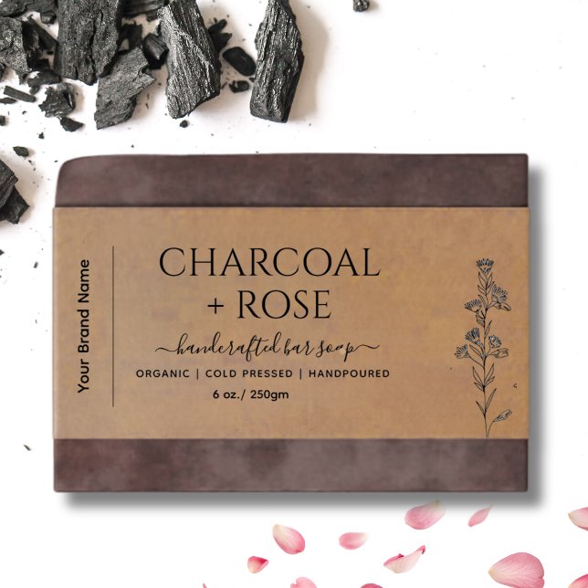 Kraft Homemade Soap wrap Label  with logo (Creator Uploaded)