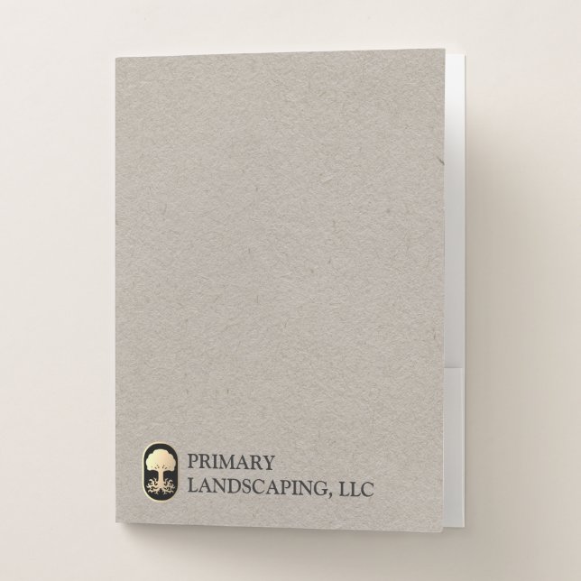 Kraft Landscaping and Lawn Care Design  Tree  Pocket Folder (Front)