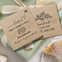 Kraft Laurel handmade with love , snap and share