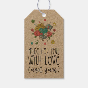 KRAFT Made for You with Love and Yarn Crochet Gift Tags