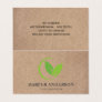 Kraft Modern Minimal Green Eco Professional Business Card