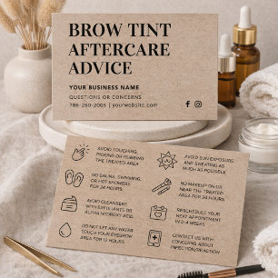 Kraft Natural Brow Tint Aftercare Advice