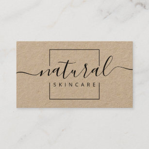 Kraft Organic Natural Spa Skincare Soap Business Card