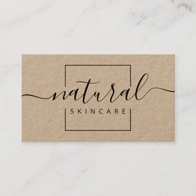 Kraft Organic Natural Spa Skincare Soap Business Card (Front)