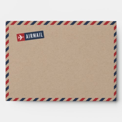 Kraft Paper Airmail Envelope