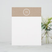 Kraft Paper Background Monogram (Standing Front)