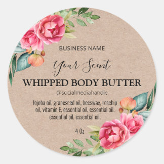 Kraft Paper Body Butter Labels