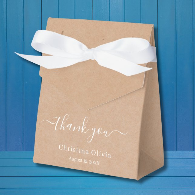 Kraft paper country rustic favor boxes (Creator Uploaded)