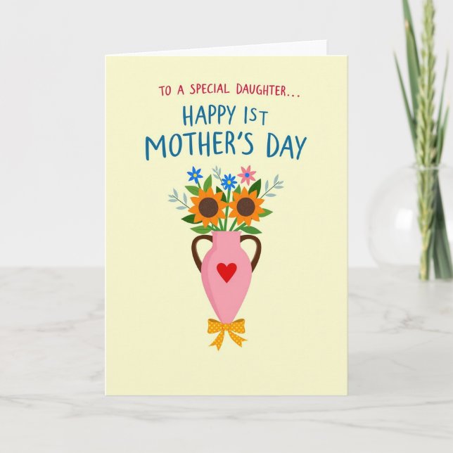 Kraft Paper Daughter Mothers Day Card (Front)