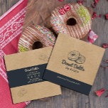 kraft Paper Donut Square Business Card<br><div class="desc">Craft Paper Donut Business Card.</div>