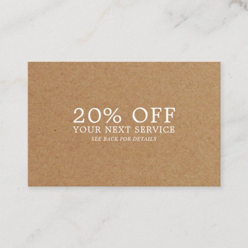 Kraft Paper Effect _ Discount Voucher