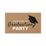 Kraft Paper Effect, Graduation Party Invitation Kraft Paper Effect, Graduation Party Invitation