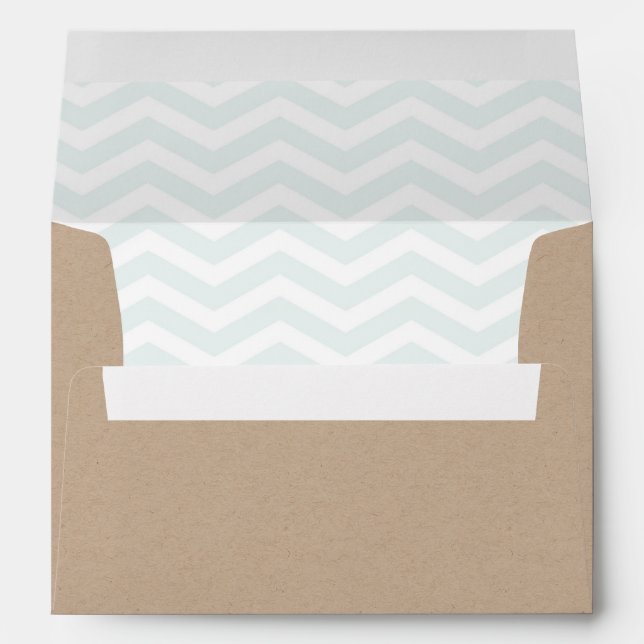 Kraft Paper Envelope Chevron inside (Back (Bottom))