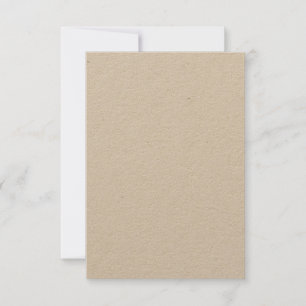 Kraft Paper Flat Wedding Thank You Card