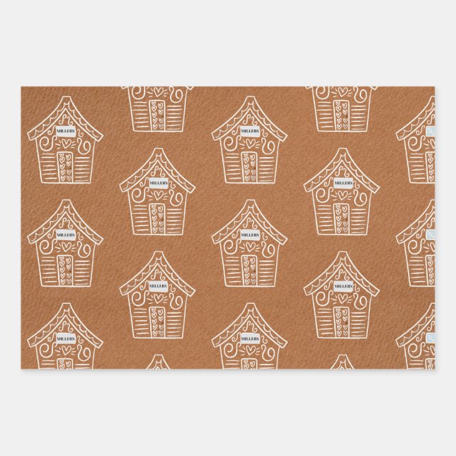 Studio Kraft Gingerbread House Christmas Wrapping Paper