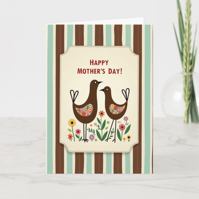 Kraft Paper Happy Mothers Day Card (Front)