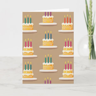 Kraft Paper Joyful Cakes Card