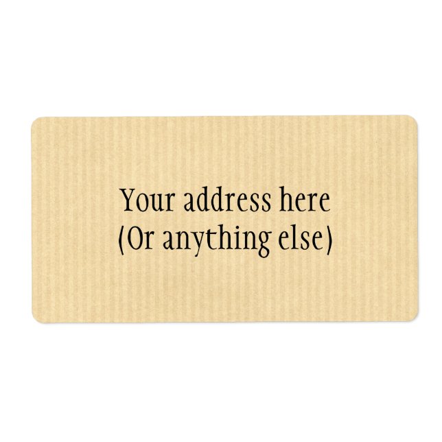 Kraft Paper Label (Front)